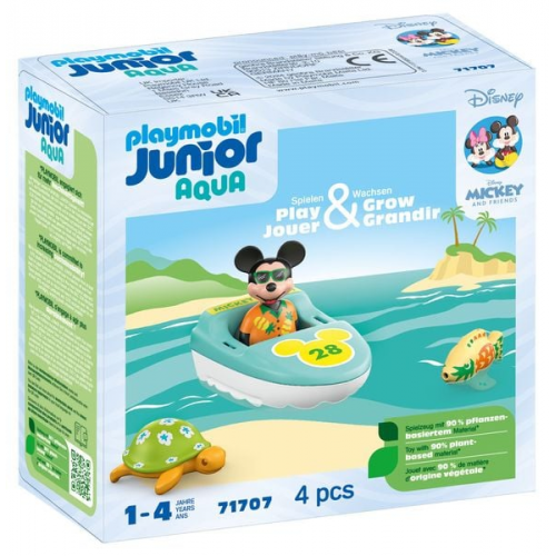 PLAYMOBIL JUNIOR & Disney 71707 - Micky Maus' Bootstour