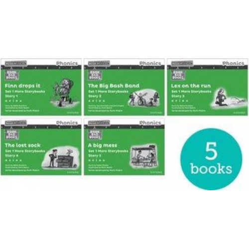 Abbie Rushton Helen Dineen Jan Burchett Sara Vogler - Read Write Inc. Phonics: Green Set 1 More Black & White Storybooks (Pack of 5)