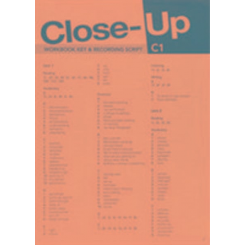 Cengage Learning - Close-Up C1: Workbook Answer Key