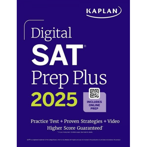 Kaplan Test Prep - Digital SAT Prep Plus 2025: Prep Book, 1 Full Length Practice Test, 700+ Practice Questions