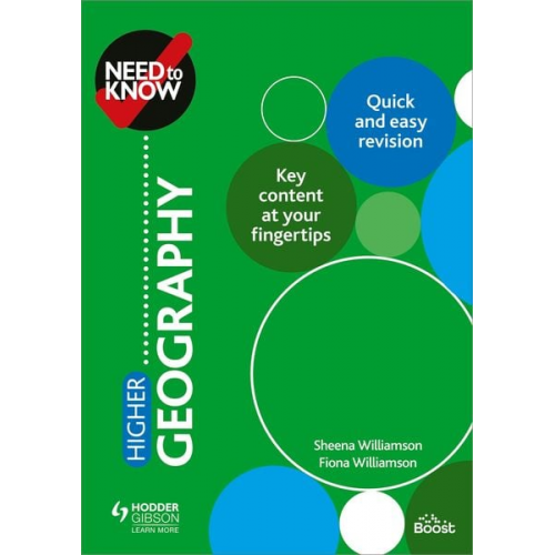 Fiona Williamson Sheena Williamson - Need to Know: Higher Geography