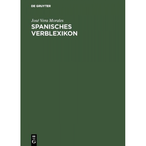 José Vera Morales - Spanisches Verblexikon