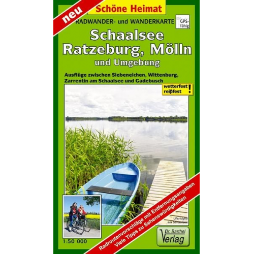 Verlag Barthel - Radwander- und Wanderkarte Schaalsee, Ratzeburg, Mölln und Umgebung