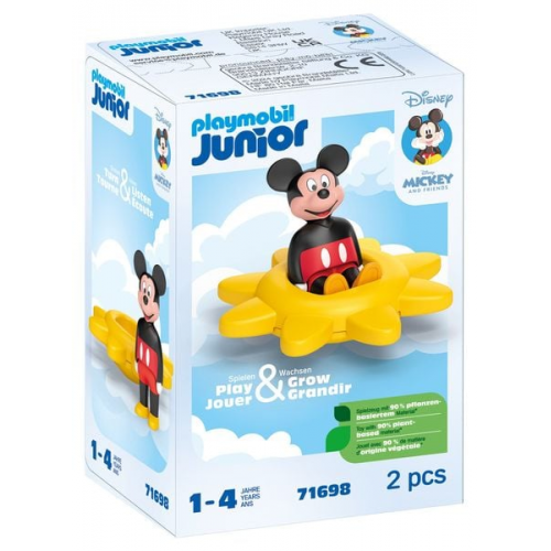 PLAYMOBIL JUNIOR & Disney 71698 - Micky Maus Drehsonne mit Rasselfunktion