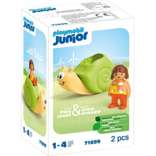 PLAYMOBIL JUNIOR 71699 - Schaukelschnecke mit Rasselfunktion