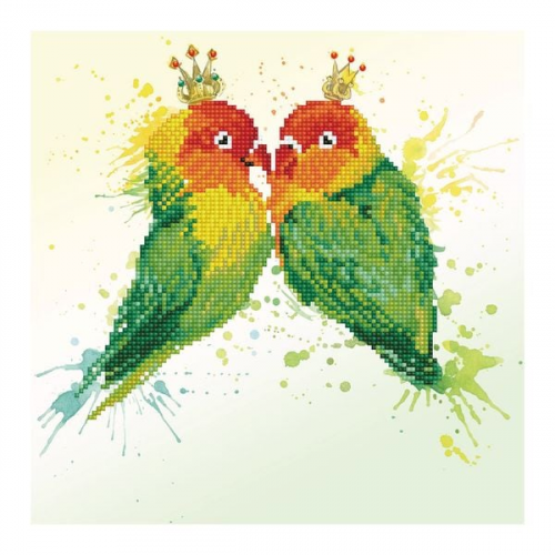 Diamond Dotz - Diamond Painting Verliebte Vögel