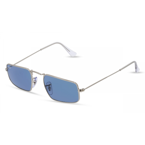 Ray-Ban RB 3957 JULIE Unisex-Sonnenbrille Vollrand Eckig Metall-Gestell, silber