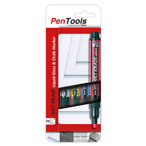Pentel Wet Erase SMW26-PRO4MX1EU Kreidemarker farbsortiert 1,5 - 4,0 mm, 4 St.
