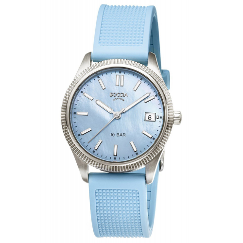 Boccia 3356-03 Damenarmbanduhr Titan Hellblau