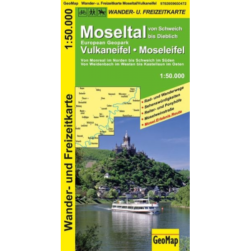 GeoMap - Moseltal, Vulkaneifel, Moseleifel Wander- und Freizeitkarte