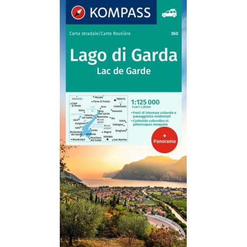 KOMPASS Autokarte Lago di Garda, Lac de Garde 1:125.000