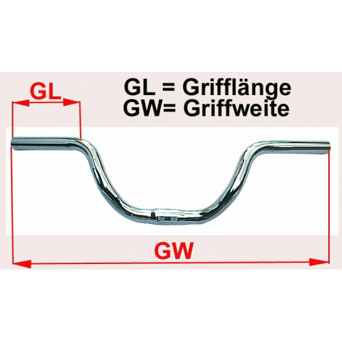 ergotec klassischer Lenkerbügel Diamant Bügel (560/22,2mm) silber