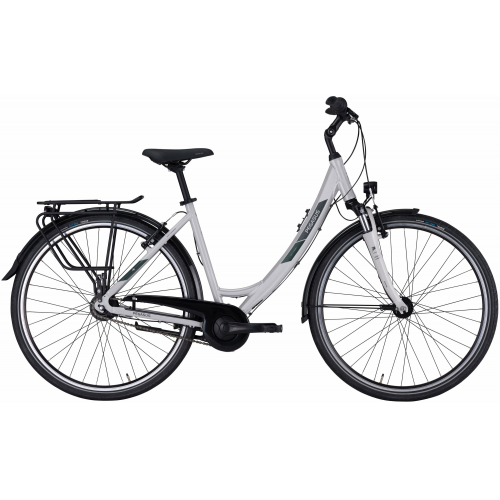 Pegasus Solero SL 7, 7 Gang Nabenschaltung, Damenfahrrad, Wave, Modell 2024, 28 Zoll 55 cm light grey