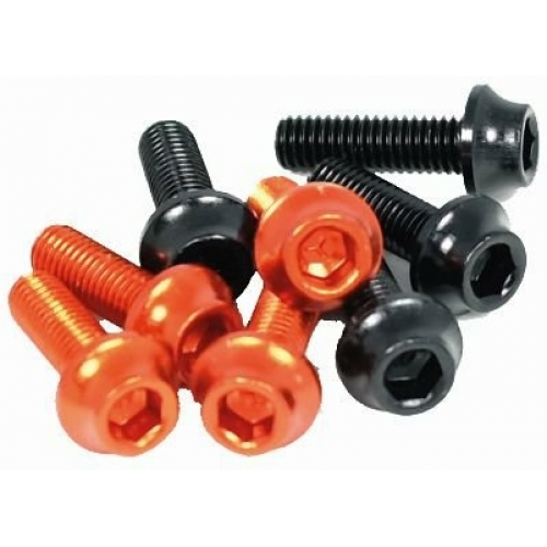 KTM  Flaschenhalter Zubehör Schraubenset alu schwarz / orange