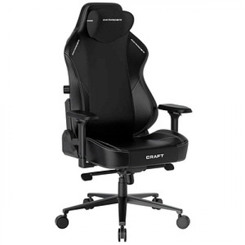 DXRacer Gaming Stuhl Craft Serie, Größe L, GC/LCF23LTA/N Kunstleder schwarz