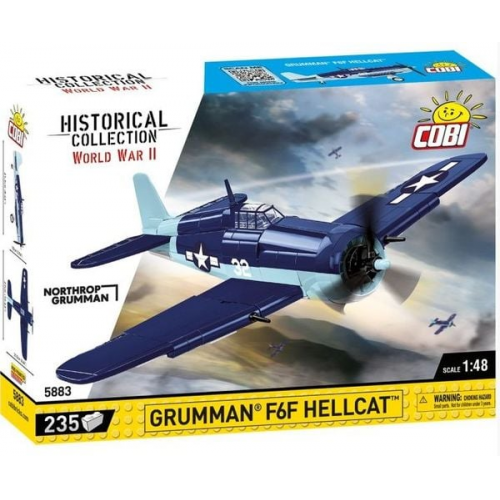 COBI Historical Collection 5883 - Grumman F6F Hellcat, Jagdflugzeuge, WWII, Bausatz 1:48, 235 Bauteile