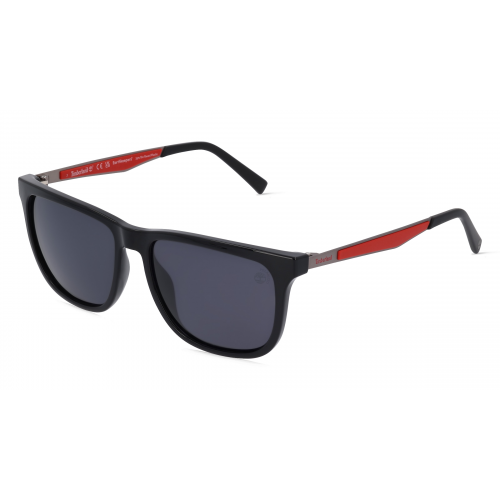 Timberland TB9234 Herren-Sonnenbrille Vollrand Eckig Bio-Kunststoff-Gestell, schwarz