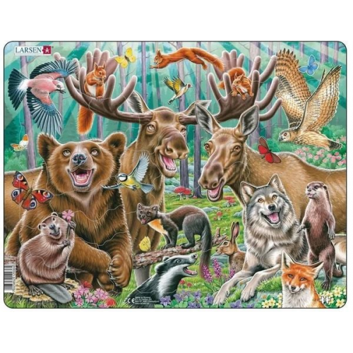 Puzzle - Tiere des Waldes (Selfie/Gruppenbild)