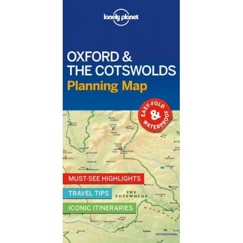 Lonely Planet - Lonely Planet Oxford & the Cotswolds Planning Map