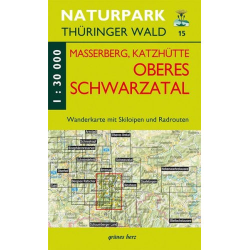 Wanderkarte Masserberg, Katzhütte, Oberes Schwarzatal