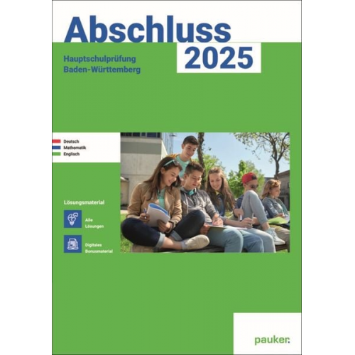 Bergmoser + Höller Verlag AG - Abschluss 2025 - Hauptschulprüfung Baden-Württemberg - Lösungsband - Deutsch - Mathe - Englisch