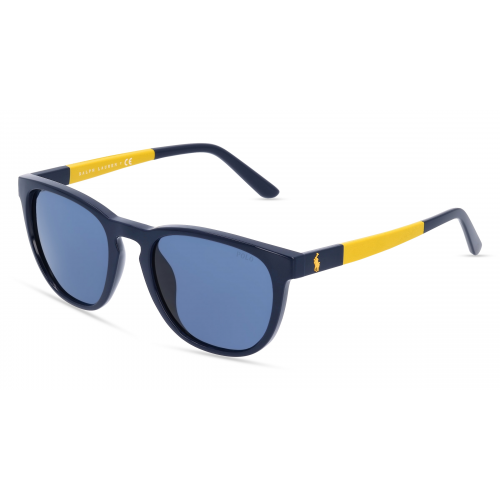 Polo by Ralph Lauren PH4182U Herren-Sonnenbrille Vollrand Panto Kunststoff-Gestell, blau