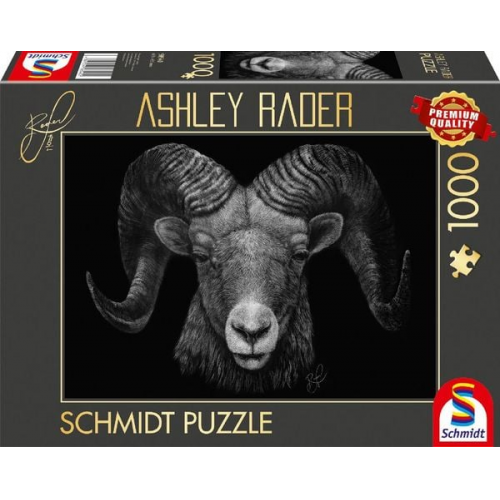 Schmidt Spiele 58540 - Dominance, Widder, Im Zeichen des Feuers, Puzzle Ashley Rader 1.000 Teile