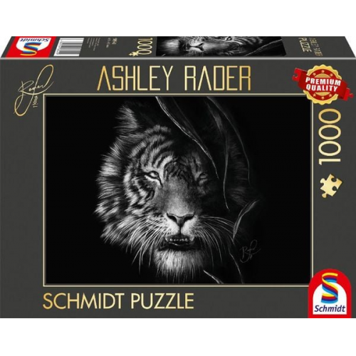 Schmidt Spiele 58541 - Wilderness, Tiger, Im Zeichen der Freiheit, Puzzle Ashley Rader 1.000 Teile