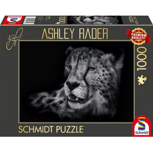 Schmidt Spiele 58542 - Speed, Gepard, Im Zeichen der Anmut, Puzzle Ashley Rader 1.000 Teile