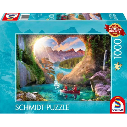 Schmidt Spiele 59777 - Ausblick mit Herz, Puzzle Standard 1.000 Teile