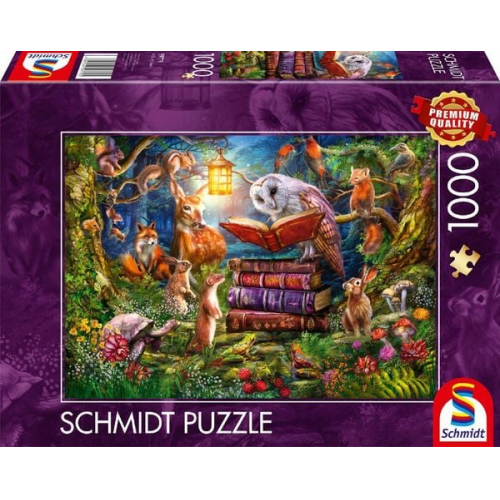 Schmidt Spiele 59779 - Waldgeschichten zur Nacht, Puzzle Standard 1.000 Teile