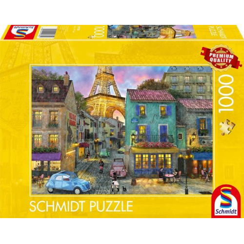 Schmidt Spiele 59780 - In den Straßen von Paris, Puzzle Standard 1.000 Teile