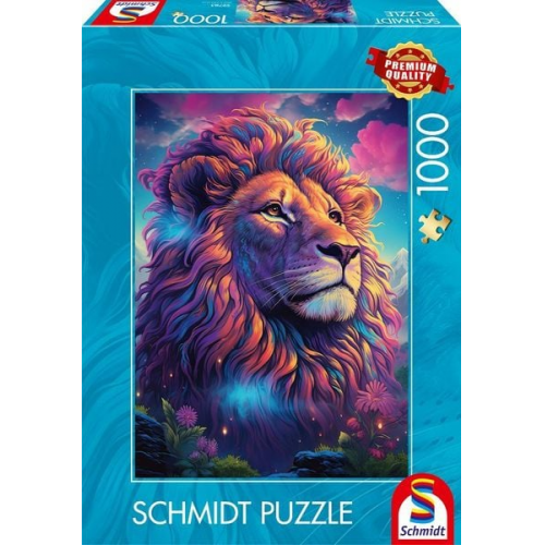 Schmidt Spiele 59783 - Löwe im Farbenwind, Puzzle Standard 1.000 Teile