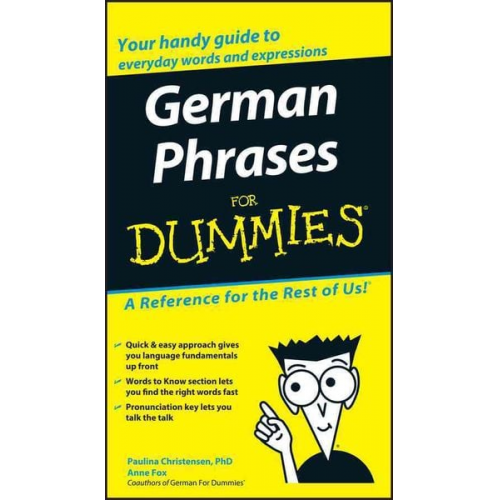 Paulina Christensen Anne Fox - German Phrases For Dummies