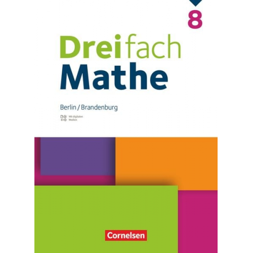 Dreifach Mathe 8. Schuljahr - Berlin und Brandenburg - Schulbuch mit digitalen Hilfen, Erklärfilmen und Wortvertonungen