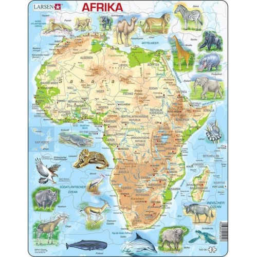 Puzzle - Afrika (physisch)