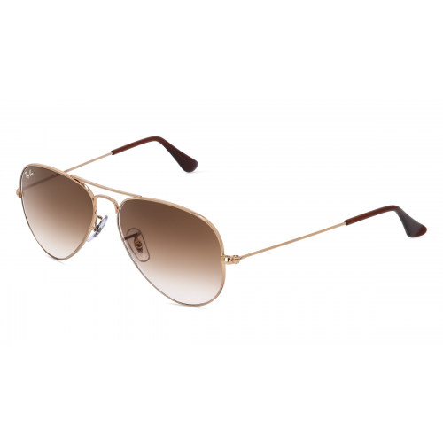 Ray-Ban RB 3025 AVIATOR Unisex-Sonnenbrille Vollrand Pilot Metall-Gestell, gold