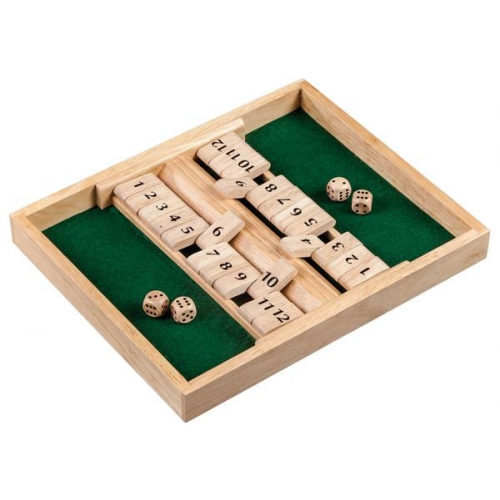 Philos 3282 - Shut The Box, 12er, 2er Variante, Holz, Würfelspiel