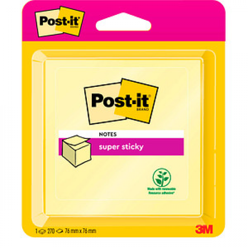 Post-it® Super Sticky Haftnotizen extrastark 2014-SCY gelb, 1 St.