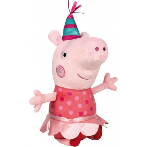 Schmidt Spiele 42829 - Peppa Pig, Peppa Wutz, Ferkelmädchen Party, 38 cm, Plüsch