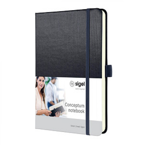 SIGEL Notizbuch CONCEPTUM A5 liniert, grey metallic Hardcover 194 Seiten