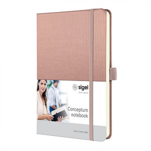 SIGEL Notizbuch CONCEPTUM A5 liniert, rose metallic Hardcover 194 Seiten