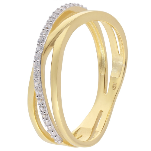 trendor 68452 Damenring Gold 333/8K Zirkonia-Ring