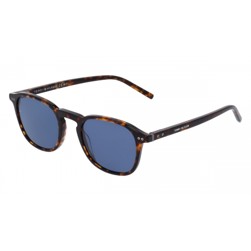 Tommy Hilfiger Eyewear TH 1939/S Herren-Sonnenbrille Vollrand Oval Acetat-Gestell, braun