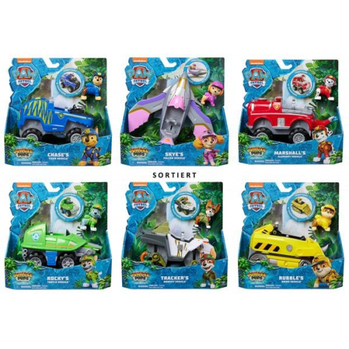 Spin Master - Paw Patrol - Jungle Pups Vehicles Sortiment