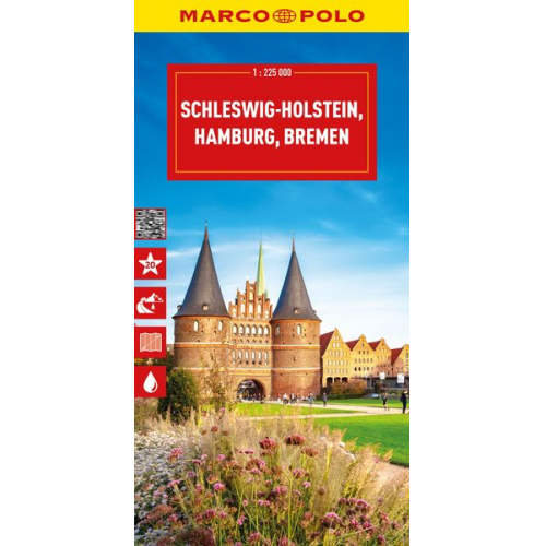 MARCO POLO Reisekarte Deutschland 01 Schleswig-Holstein 1:225.000