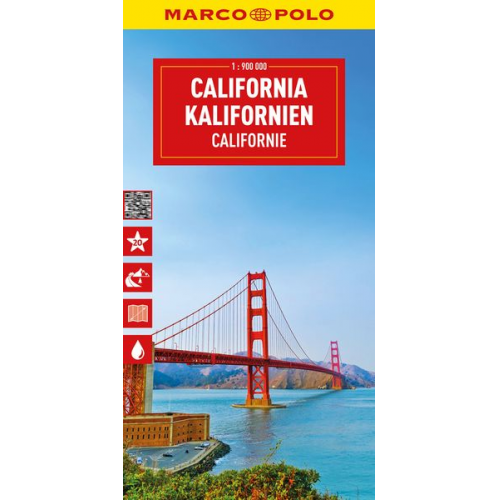 Marco Polo - MARCO POLO Reisekarte Kalifornien 1:900.000