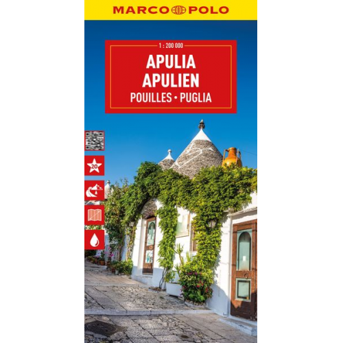 MARCO POLO Reisekarte Italien 11 Apulien 1:200.000