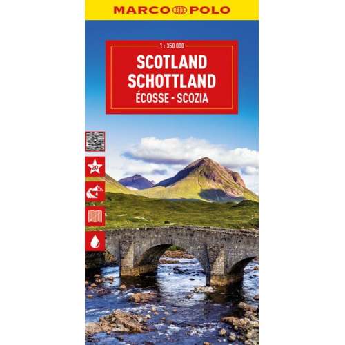 MARCO POLO Reisekarte Schottland 1:350.000