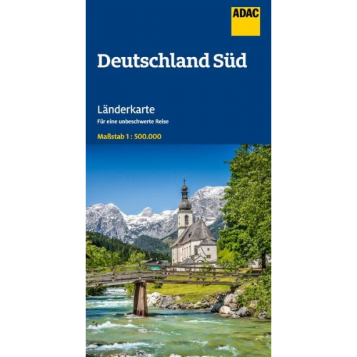 ADAC Länderkarte Deutschland Süd 1:500.000